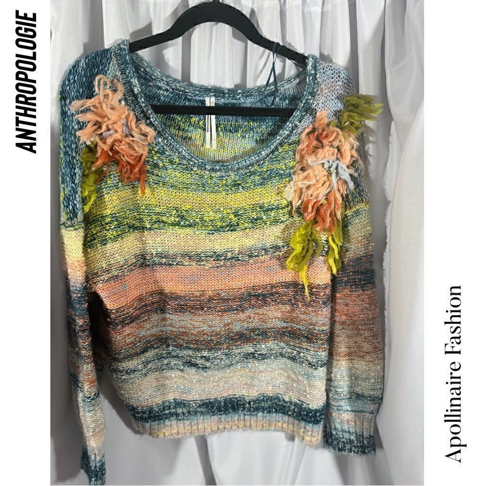 ANTHROPOLOGIE EMBELLISHED SWEATER NEW - Picture 8 of 8